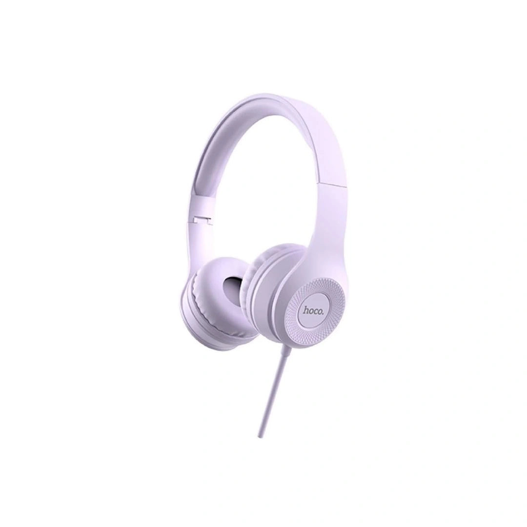 Hoco Headphones “W21 Graceful Charm” Wired Headset with Mic - Purple Hoco Headphones “W21 Graceful Charm” Wired Headset with Mic - Purple